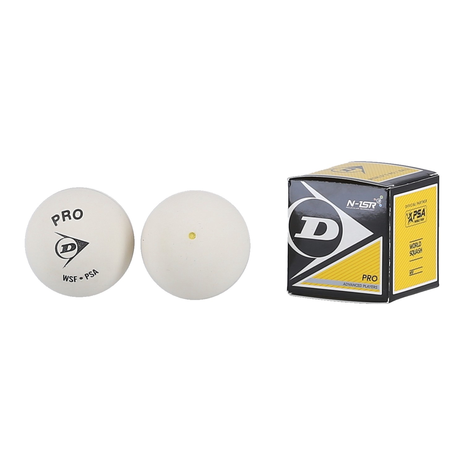 Dunlop Squashball Pro (2 Punkt) WEISS - 1 Ball