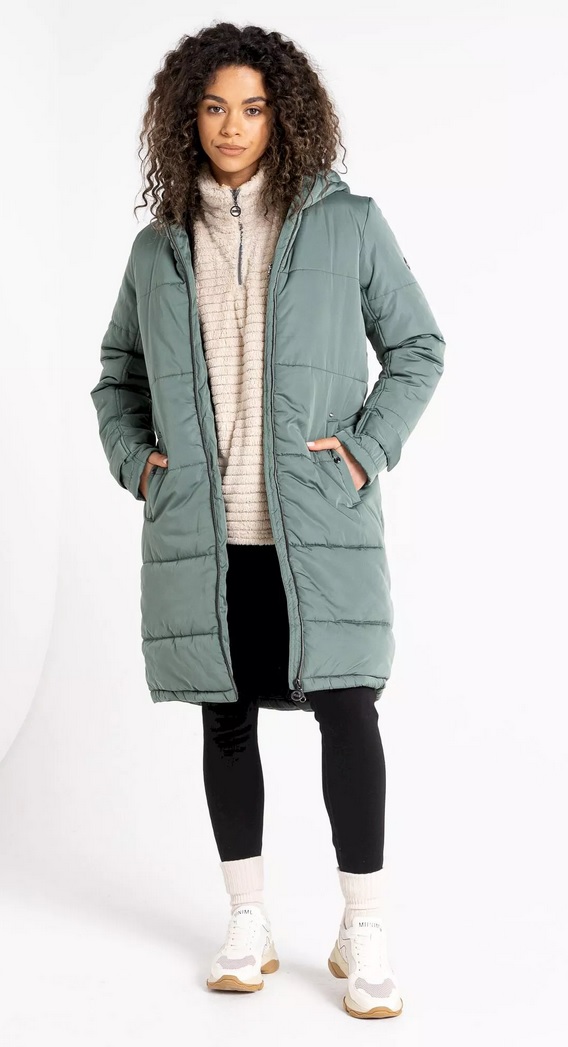 Dare2B Winter-Steppjacke Reputable II (wattierte Jacke, wasserdicht) grün Damen