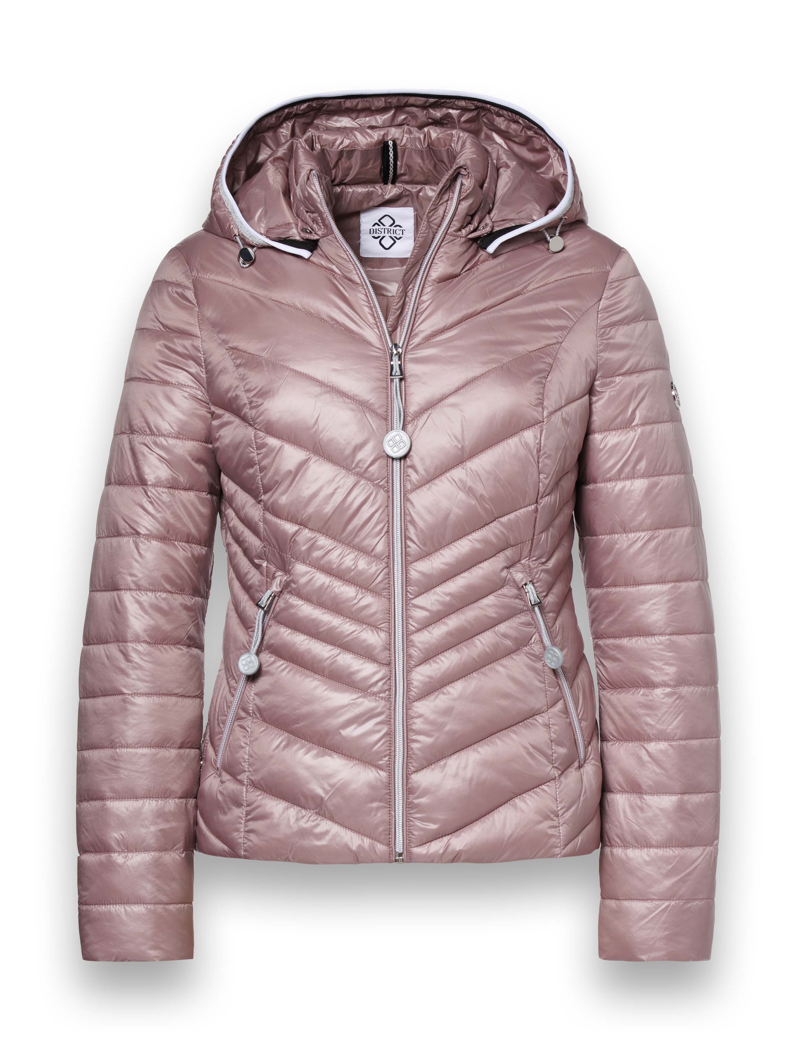District Übergangsjacke Magnolia (mit Kapuze, wasserabweisend) rosa Damen, Größe: 44 Image