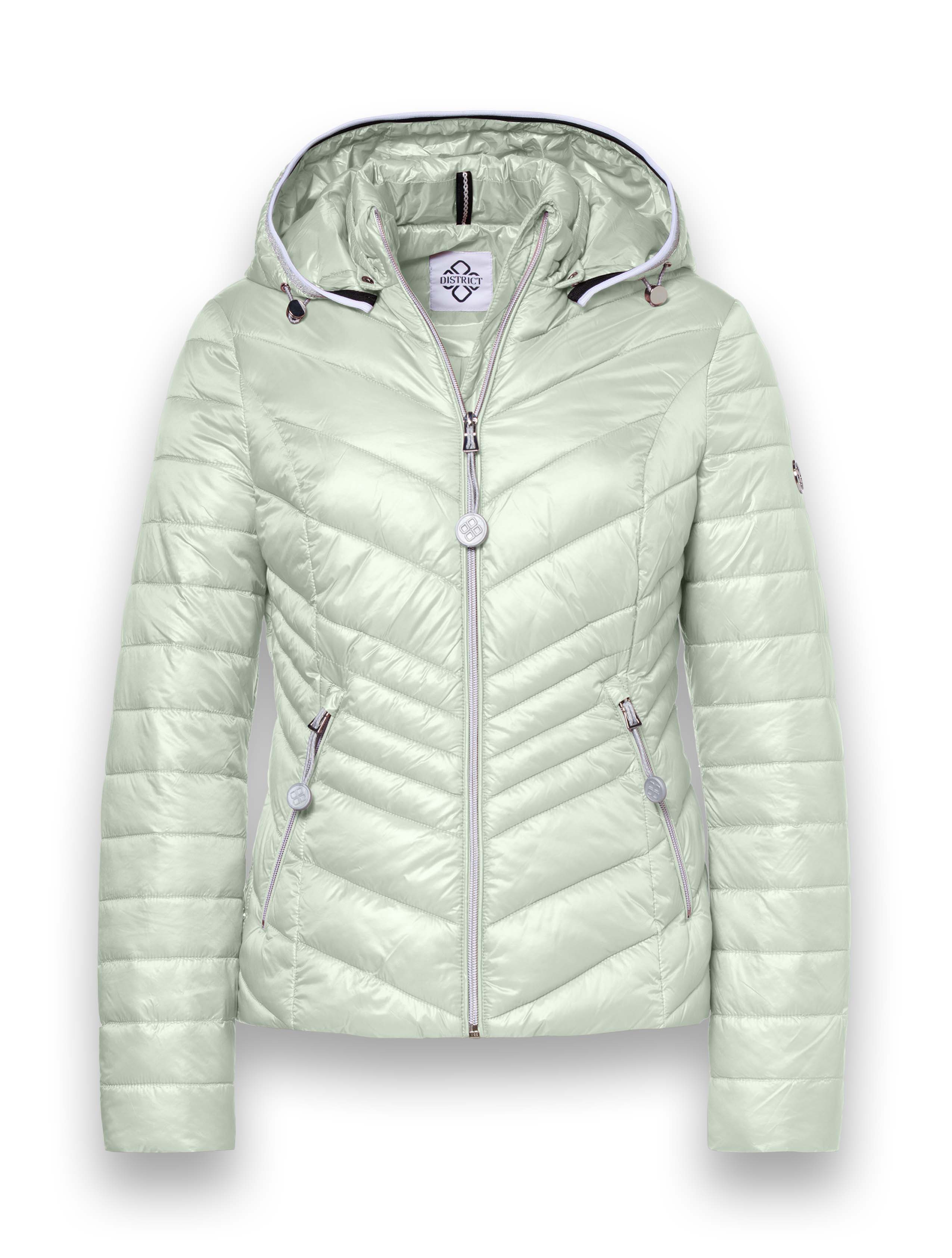 District Übergangsjacke Magnolia (mit Kapuze, wasserabweisend) mintgrün Damen, Größe: 38 Image