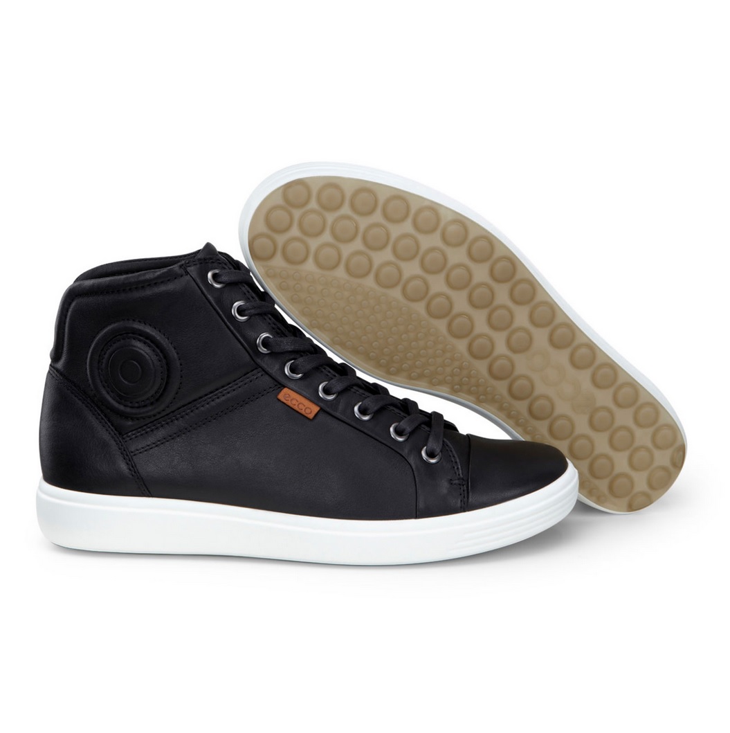 ECCO Sneaker Soft 7 High (leichte und flexible Sohle) schwarz Damen, Größe Euro (US): 40 Image