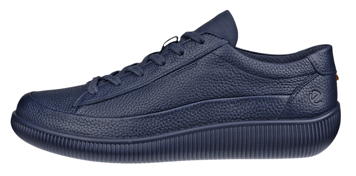 ECCO Sneaker Soft Zero WP (Premium-Leder, wasserdicht) marineblau Herren, Größe Euro (US): 45 Image