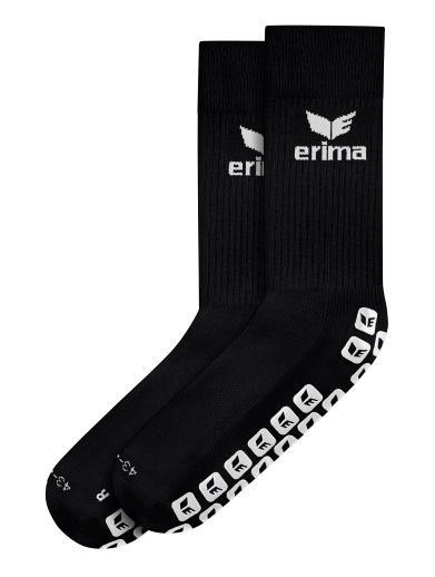 Erima Trainingssocke Grip (feuchtigkeitsregulierend) schwarz/grau - 1 Paar