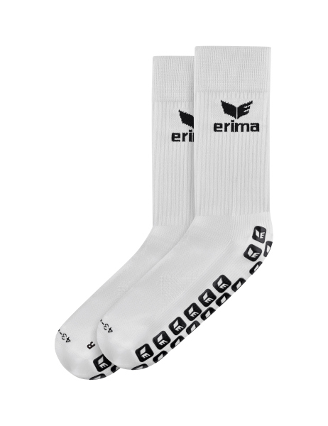 Erima Trainingssocke Grip (feuchtigkeitsregulierend) weiss/schwarz- 1 Paar