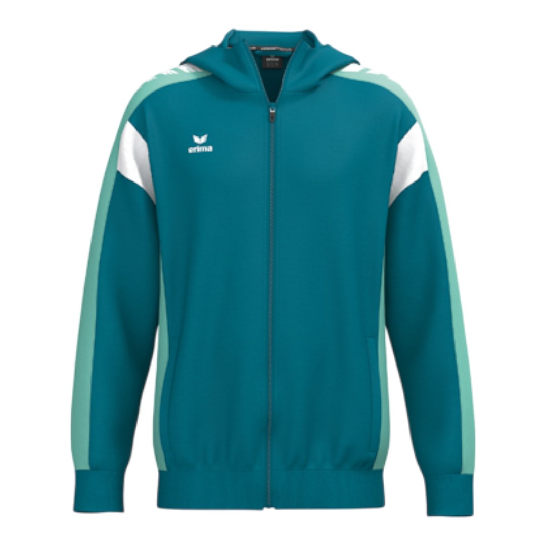 Erima Trainingsjacke Celebrate 125 mit Kapuze (atmungsaktiv, 100% Polyester) tahitian blau/mint Herren, Größe: M Image