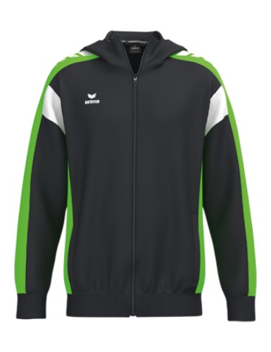 Erima Trainingsjacke Celebrate 125 mit Kapuze (atmungsaktiv, 100% Polyester) schwarz/grün Herren, Größe: XL Image