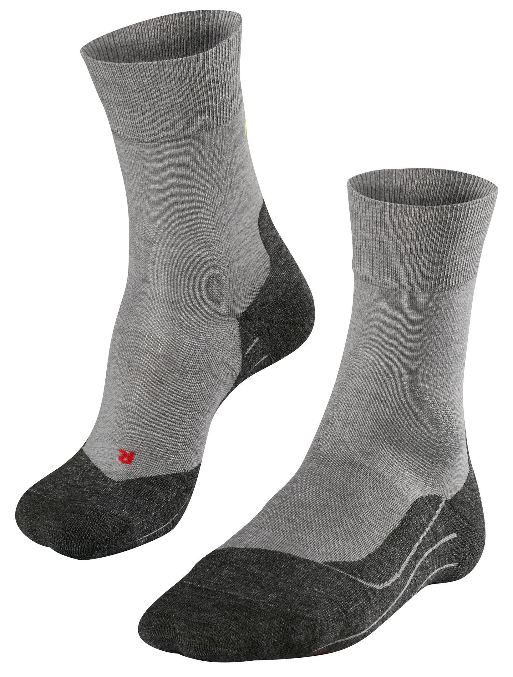 Falke Laufsocke RU4 Wool (mittelstarke Polsterung, mit Merinowolle) grau Herren - 1 Paar