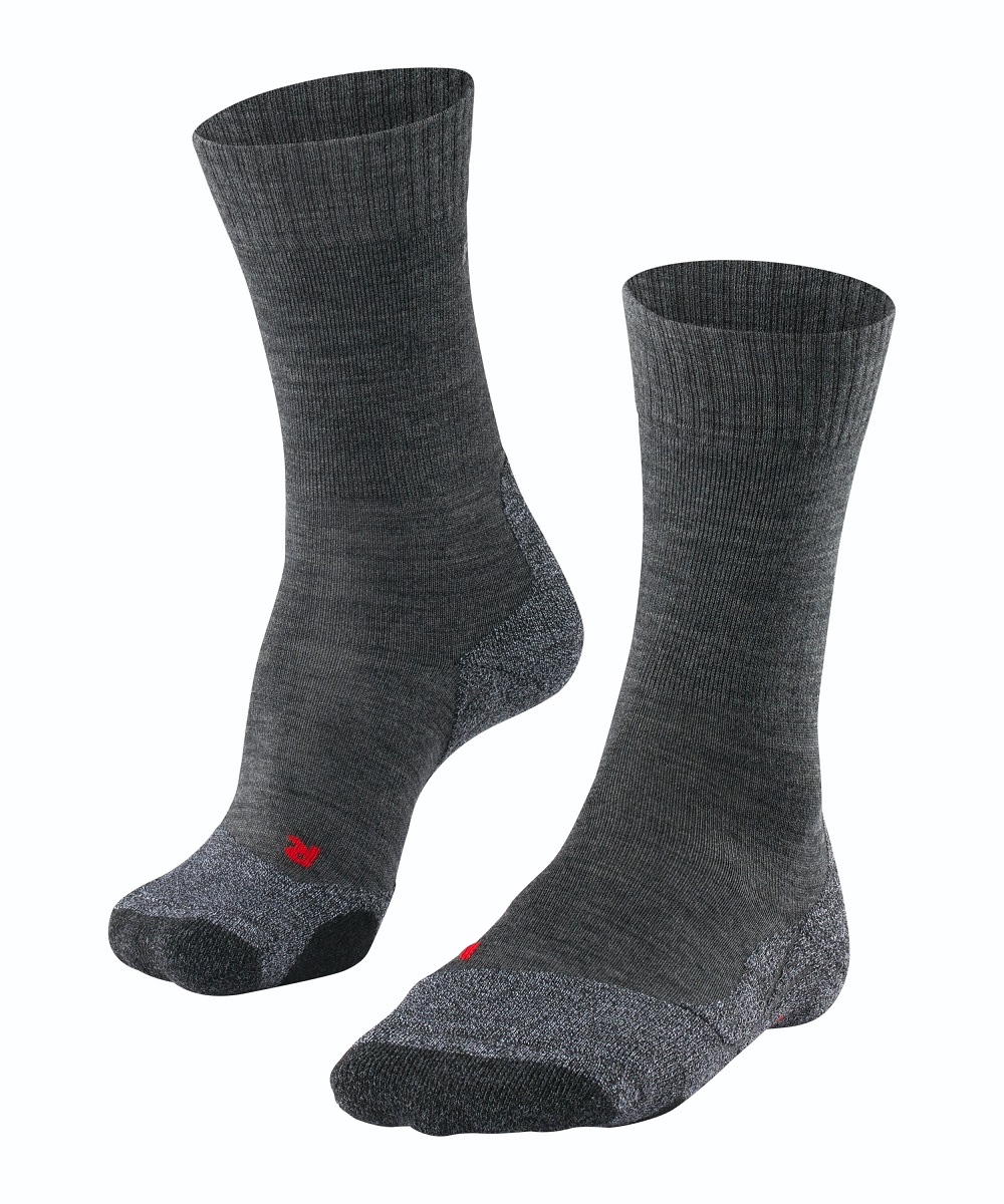 Falke Trekkingsocke TK2 (Merinowolle) asphaltgrau Damen - 1 Paar