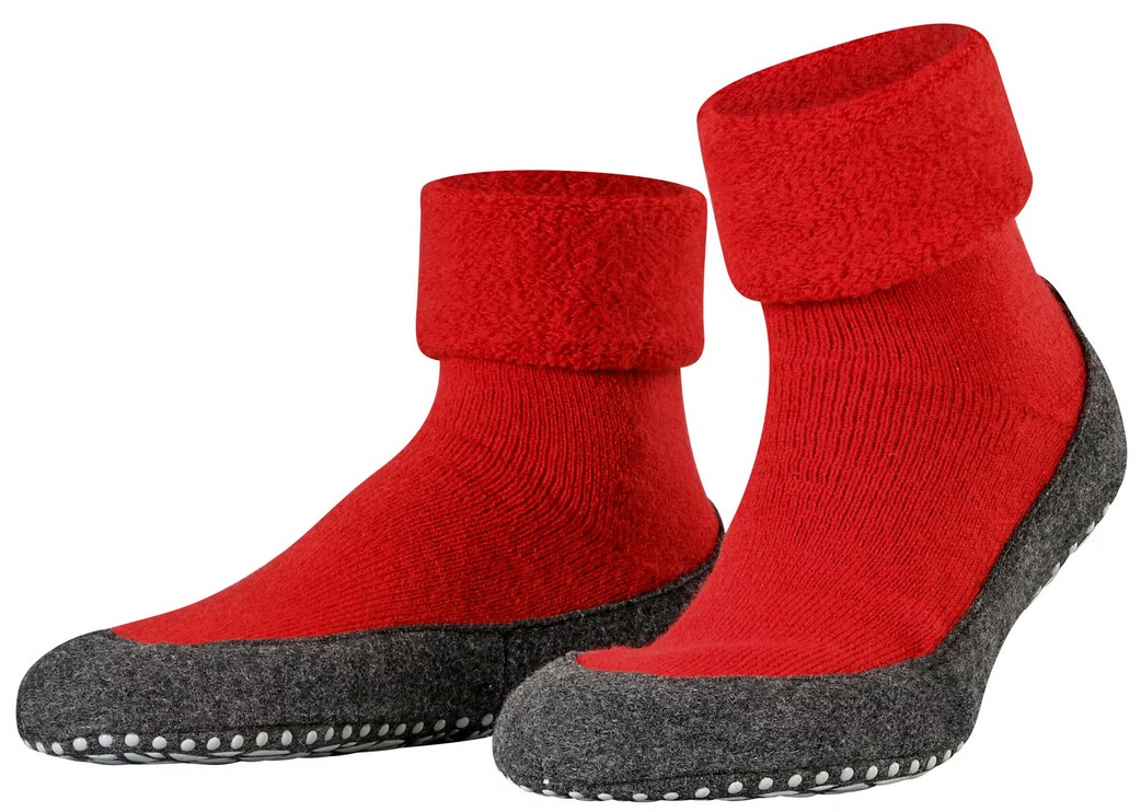 Falke Hausschuhe Cosyshoe (weiche Merinowolle) rot Damen/Herren