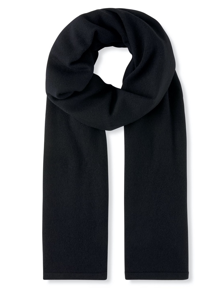 Falke Schal (Kaschmir) schwarz 180cm x 50cm - 1 Stück