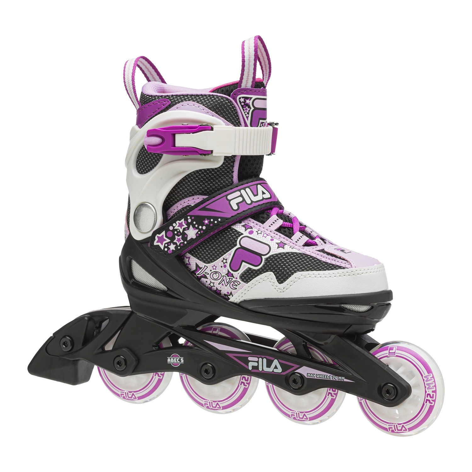 FILA Inline Skates JOne verstellbar weiss/pink Kinder