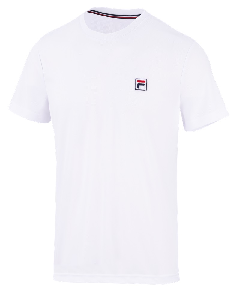 Fila Tennis-Tshirt Dani (angenehmes Tragegefühl) weiss Jungen/Boys