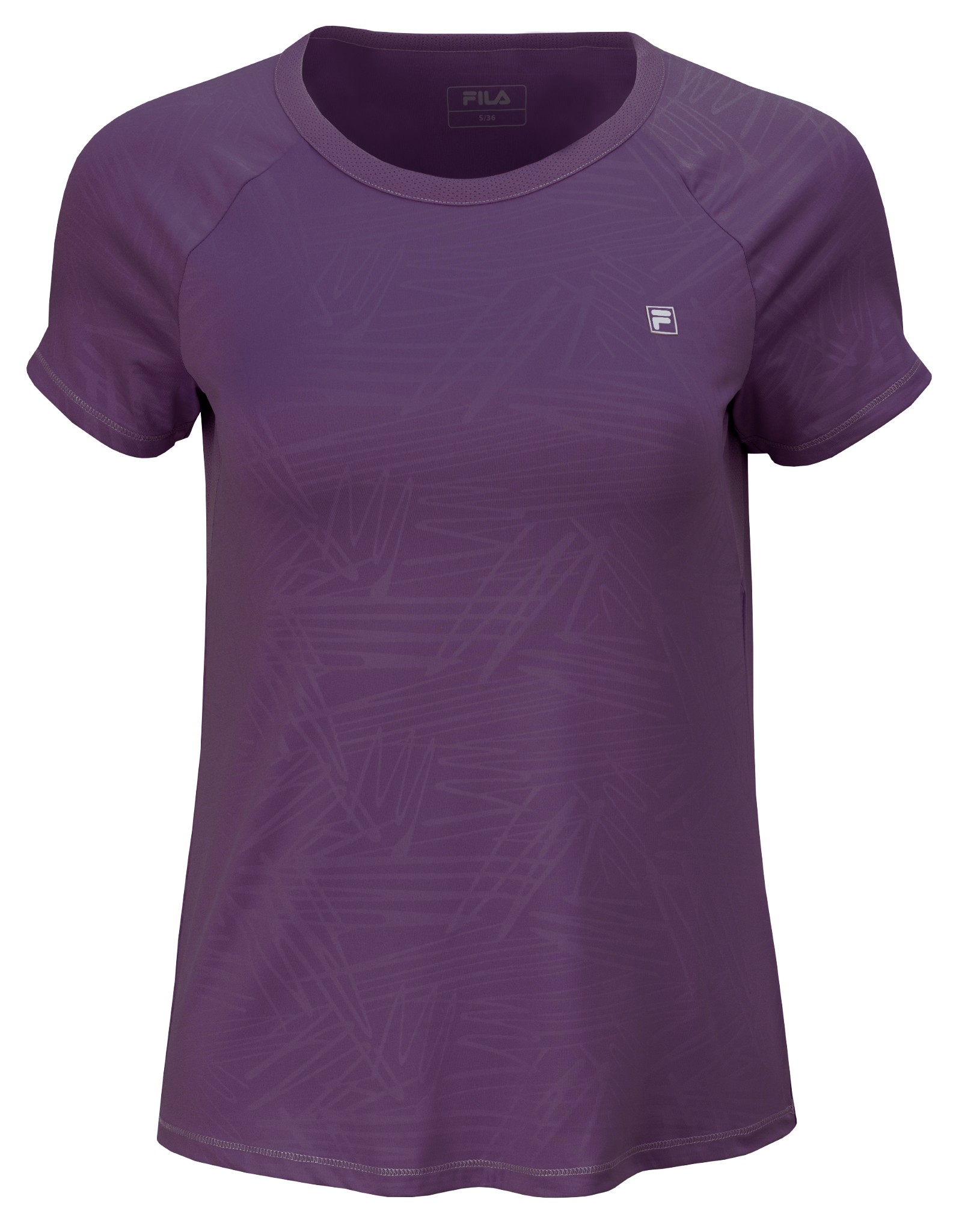 Fila Tennis-Shirt Hailee (angenehmes Tragegefühl) violett Damen