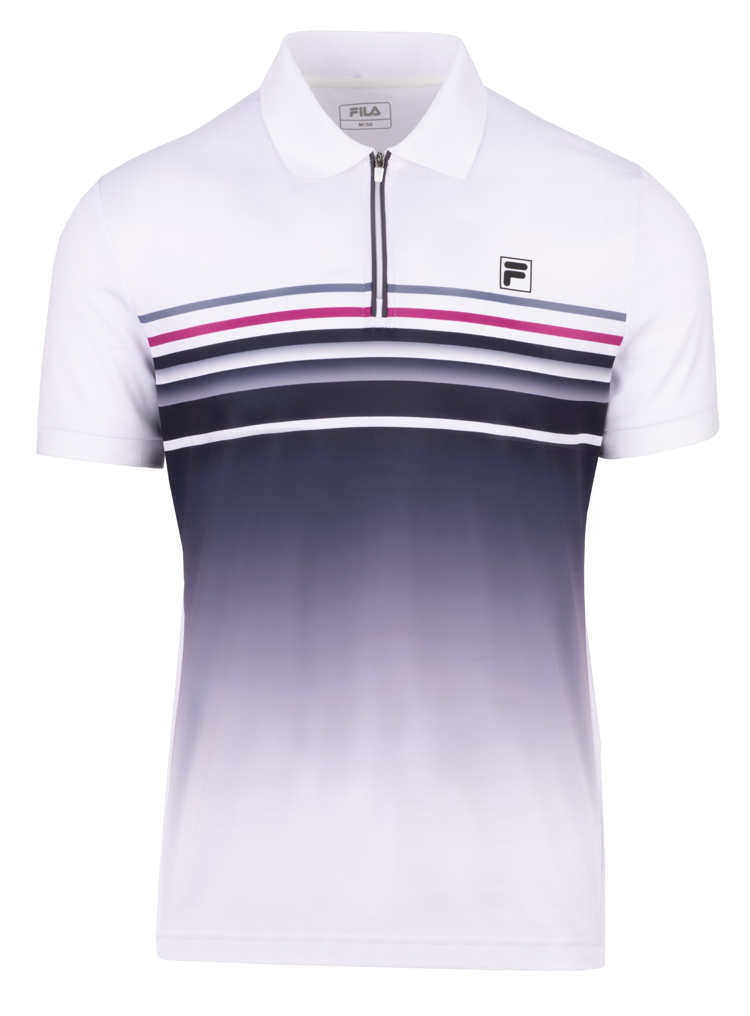 Fila Tennis-Polo Diego (rec. Polyester) weiss/graphitegrau Herren, Größe: M Image