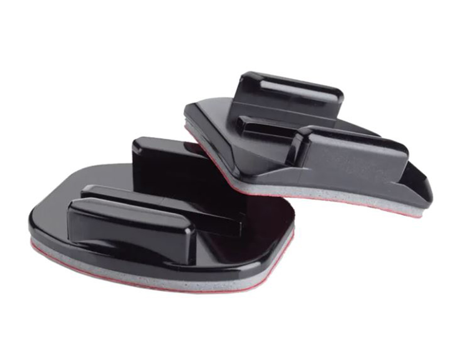 GoPro Klebehalterungen - gebogen + flache Halterungen - schwarz