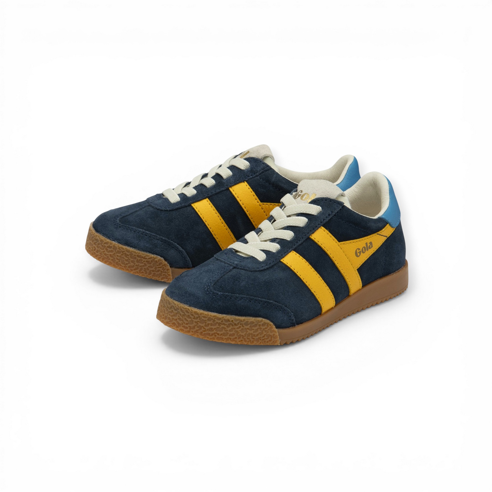 Gola Sneaker Elan 2026 (Wildleder, Schnürverschluss) navyblau/sun/hellblau Kinder, Größe Euro (US): 31 (13) Image