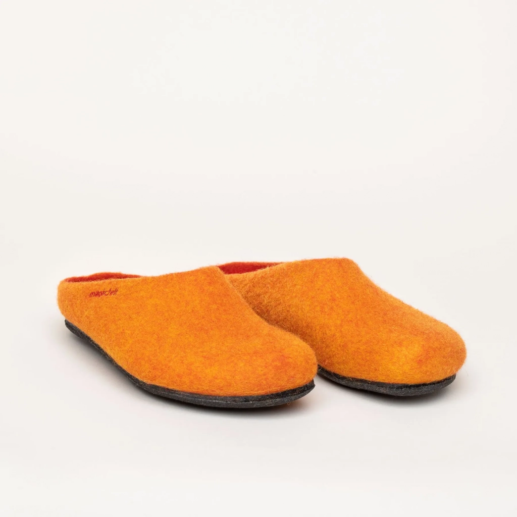 Gottstein Hausschuhe Magicfelt 709 (100% Wolle) hellorange (Größe 36-42)