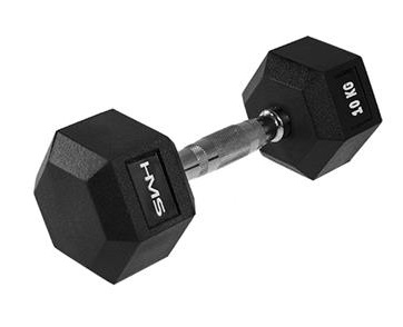 HMS Fitness Kurzhantel Hex Pro 10kg - 1 Stück