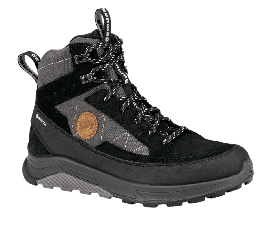 Hanwag Wanderschuhe Rotpunkt Light MID GTX (Veloursleder/Synthetik, wasserdicht) schwarz/anthrazitgrau Damen, Größe Euro (US): 38 (7,5)