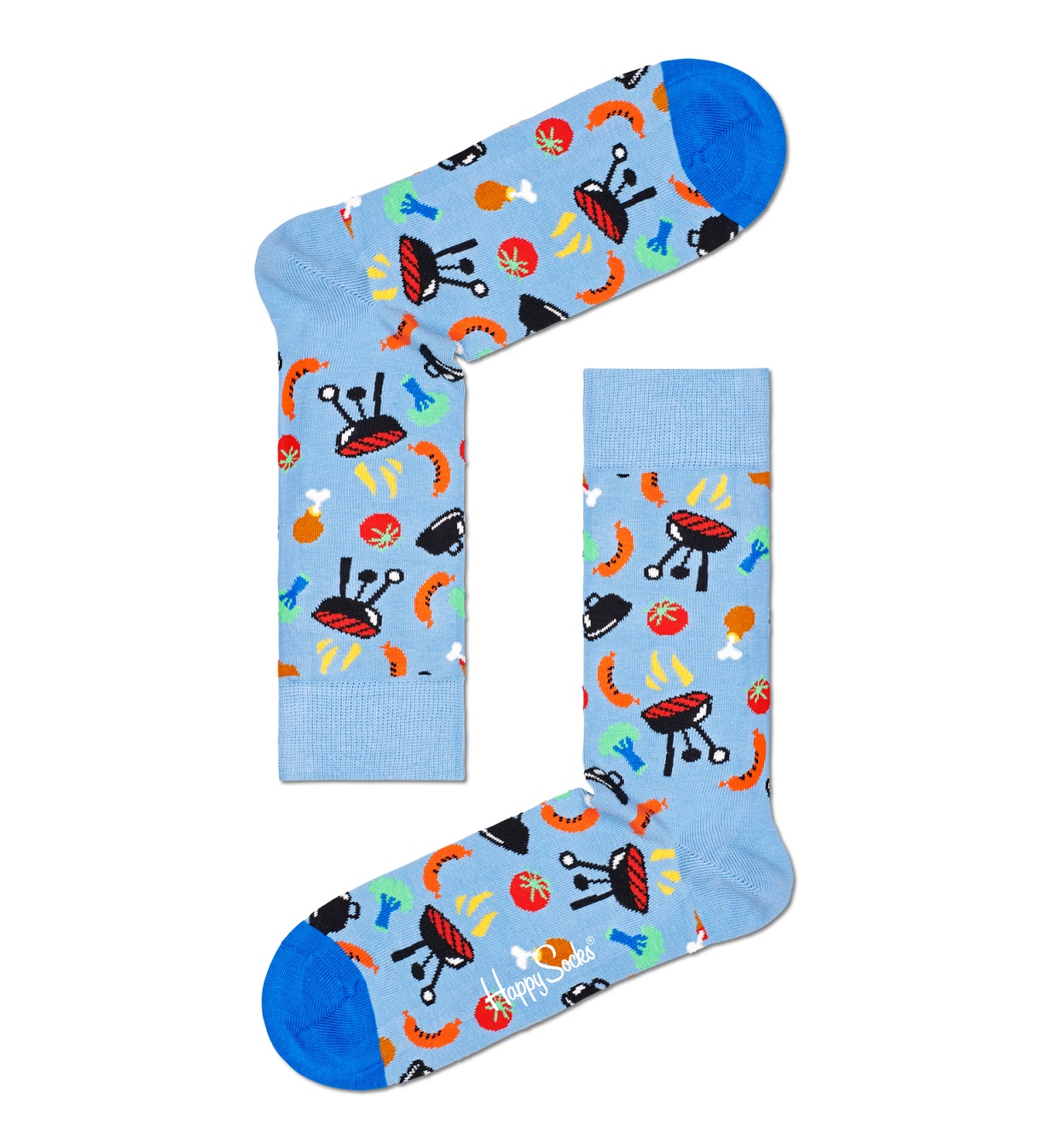Happy Socks Tagessocke Crew Barbeque (BBQ) hellblau 1 Paar online