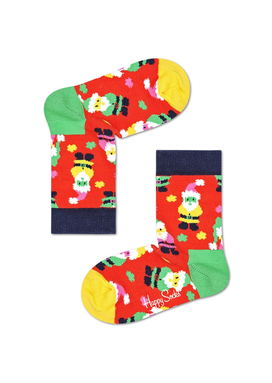 Happy Socks Tagessocke Kids Santa (Weihnachtsmann) rot 1er Boys/Girls
