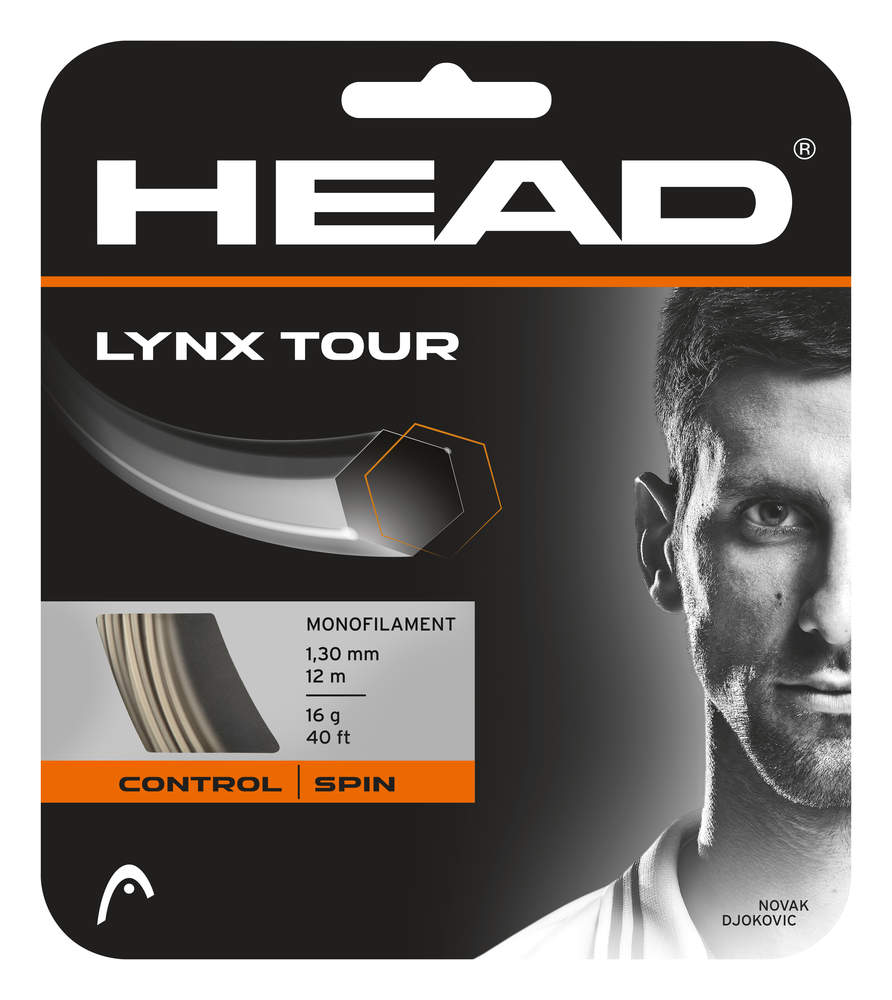 Head Tennissaite Lynx Tour (Kontrolle+Spin) champagnebraun 12m Set