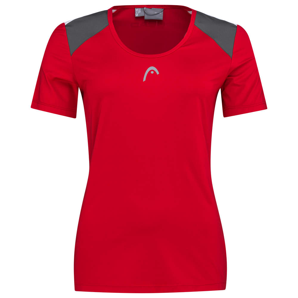 Head Tennis-Shirt Club 22 Tech (Moisture Transfer Microfiber Technologie) rot Damen, Größe: M