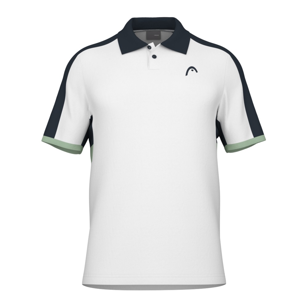 Head Tennis-Polo Play Tech (Mesh-Einsätze) weiss/grün Herren, Größe: XL