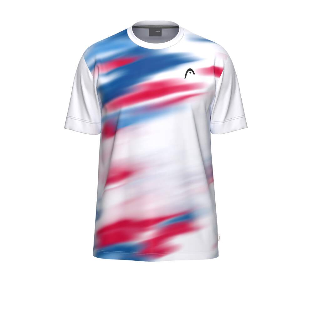 Head Tennis-Tshirt Blur (Moisture Transfer Microfiber Technologie) 2026 weiss/rot/blau Herren, Größe: XL Image
