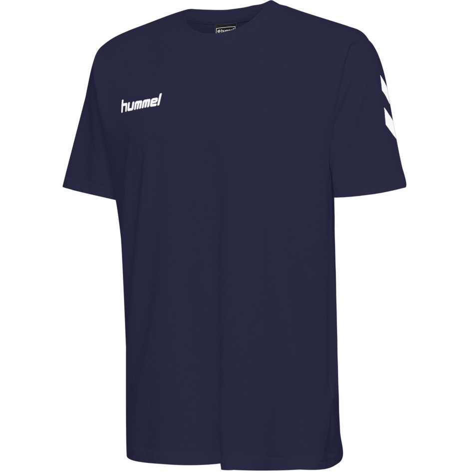 Hummel Logo T-Shirt Für Erwachsene - Baumwolle Normalpassform Mit Wasserdruck