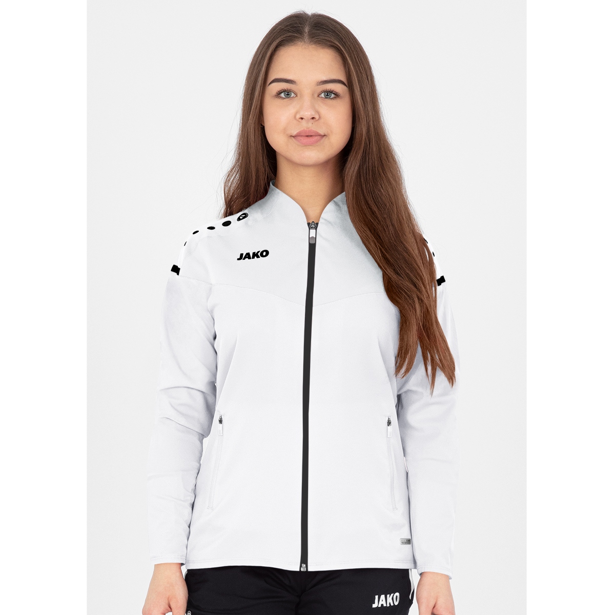Team Chiba Micro Trainingsjacke Damen-weiß