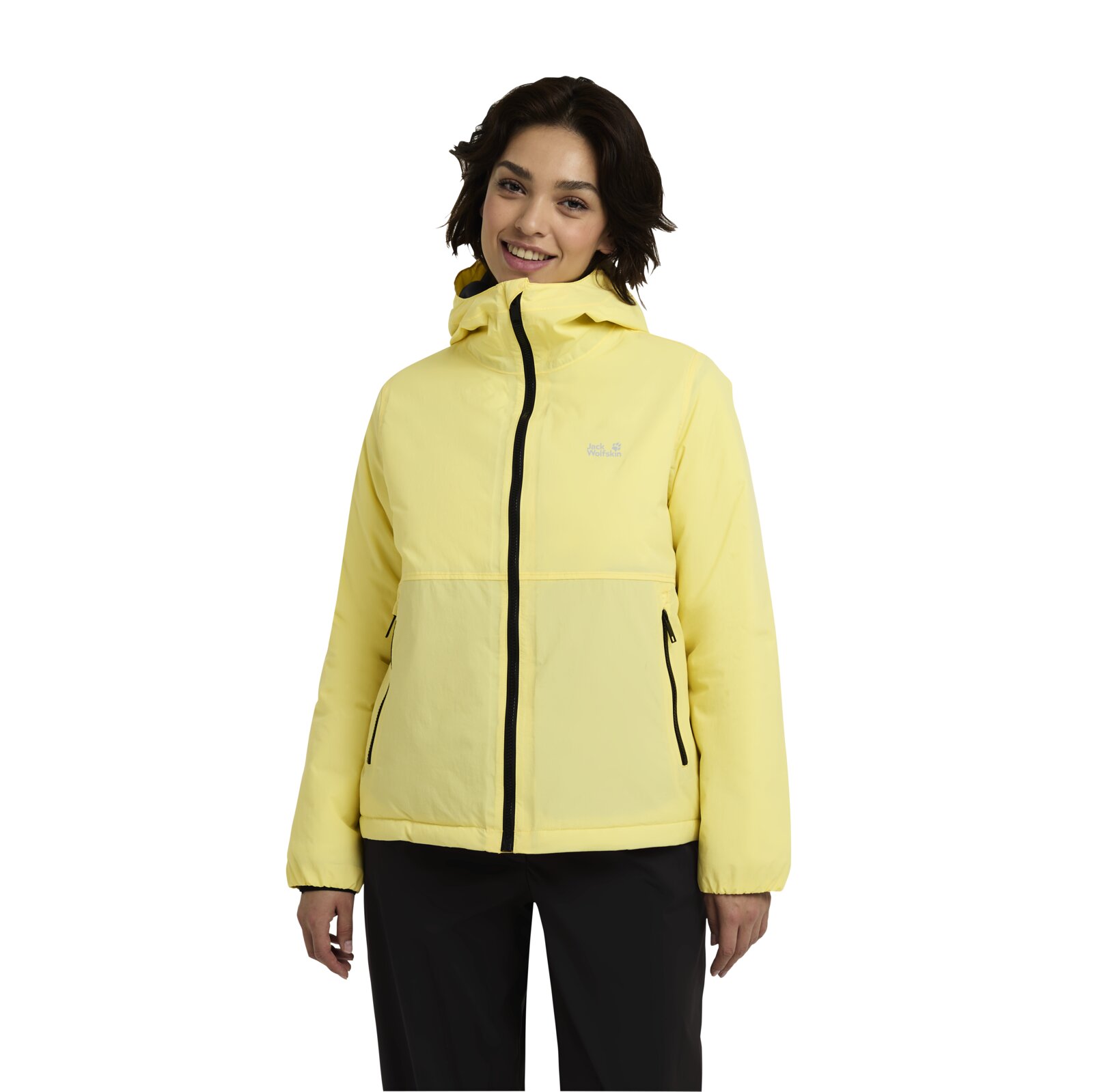 Jack Wolfskin Regenjacke Pamir (wasserdicht, winddicht) gelb Damen, Größe: S