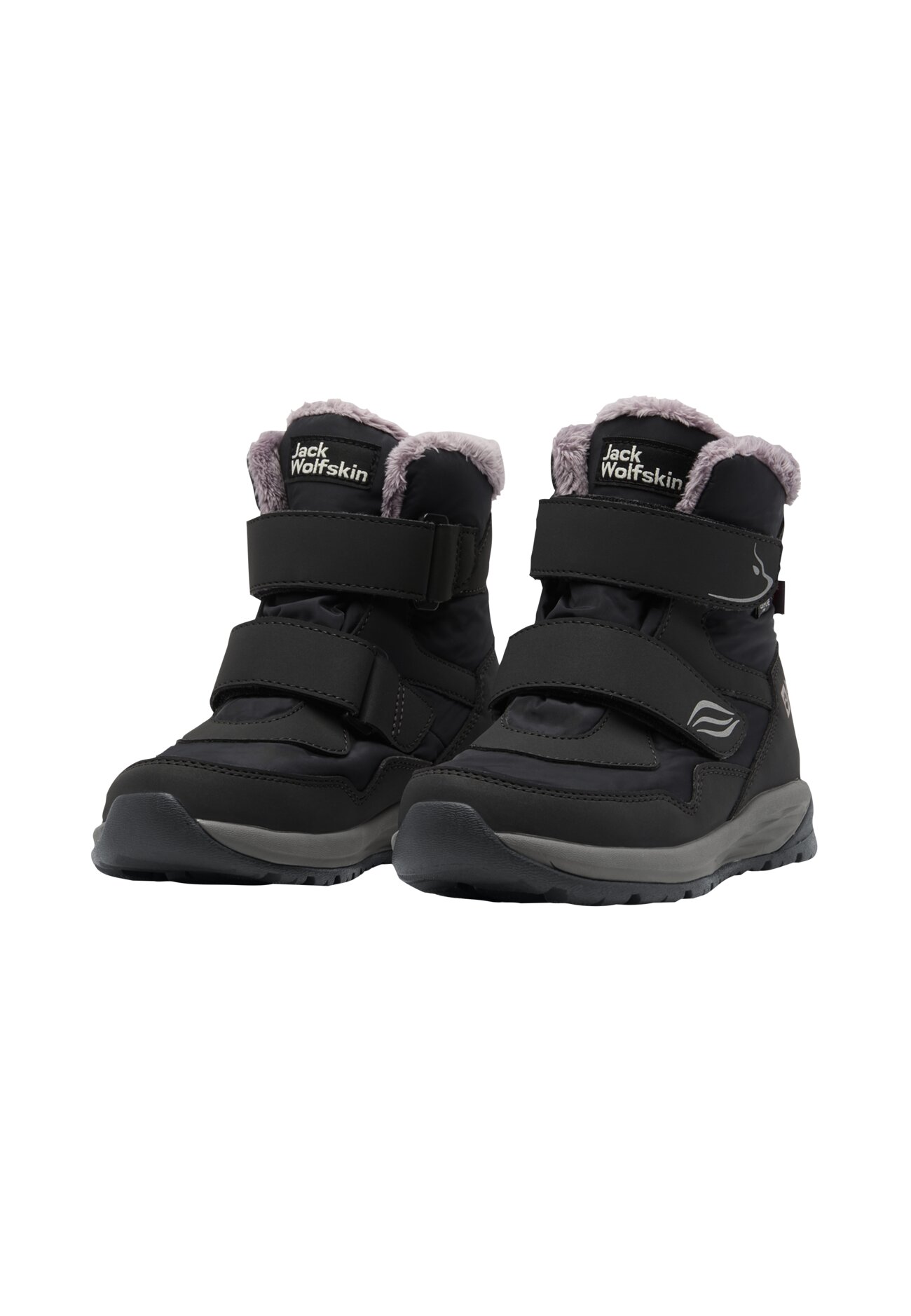 Jack Wolfskin Winterschuhe Polar Bear-G Texapore Mid VC (wasserdicht, atmungsaktiv) schwarz Mädchen, Größe Euro (US): 38 (6)
