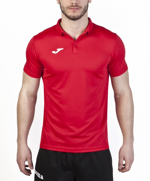 Joma Sport-Polo Hobby (angenehmes Tragegefühl) rot Herren