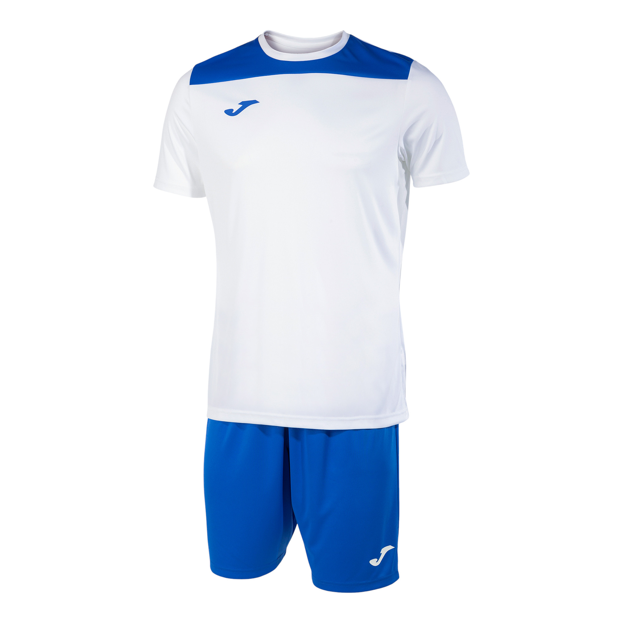 Joma Trainingsanzug (kurze Hose und kurzarm Shirt) Phoenix III Set weiss/royalblau Herren, Größe: XXL Image