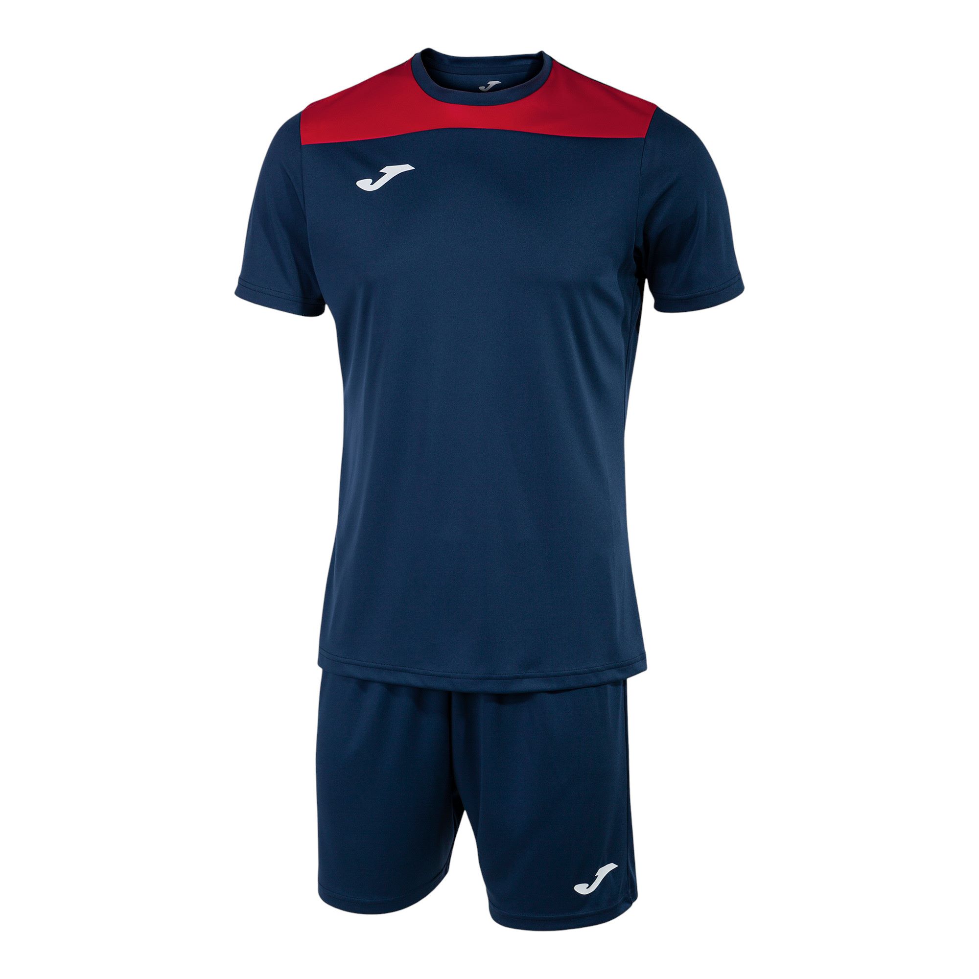 Joma Trainingsanzug (kurze Hose und kurzarm Shirt) Phoenix III Set navyblau/rot Herren, Größe: XL Image