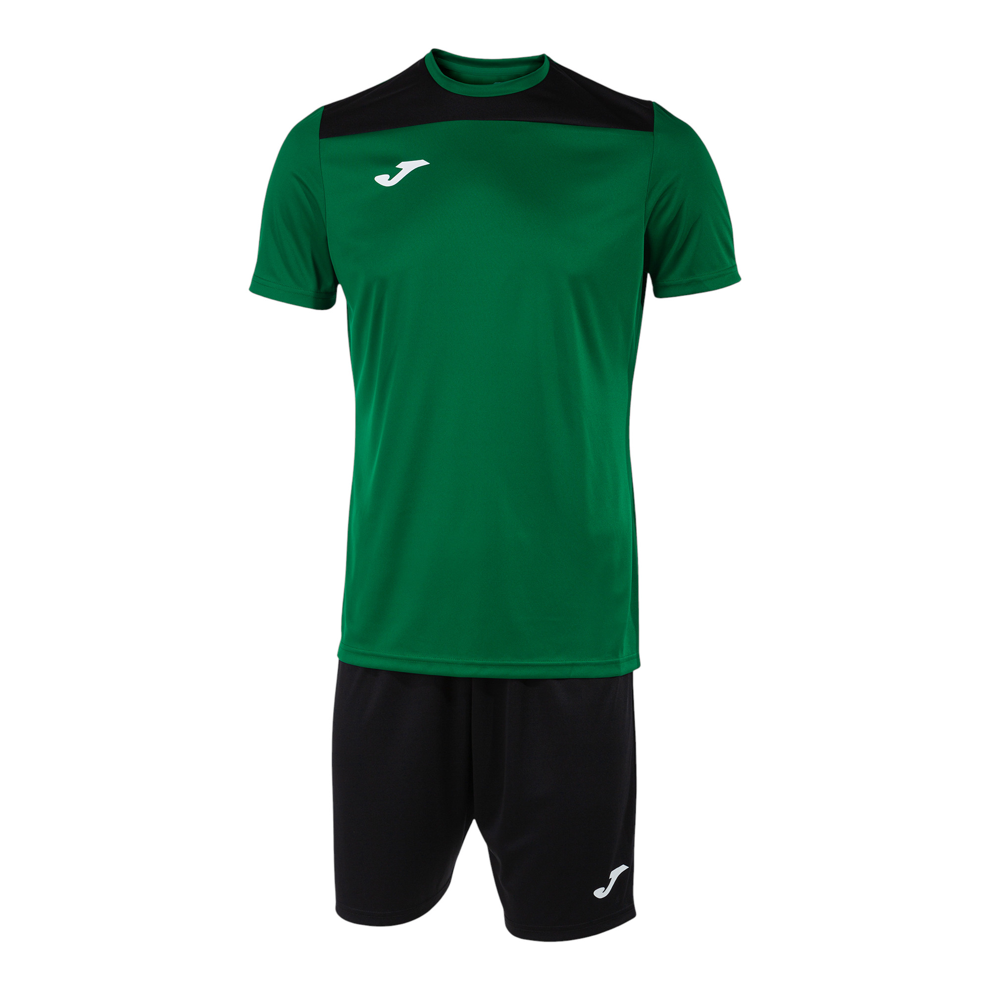 Joma Trainingsanzug (kurze Hose und kurzarm Shirt) Phoenix III Set grün/schwarz Herren, Größe: S Image