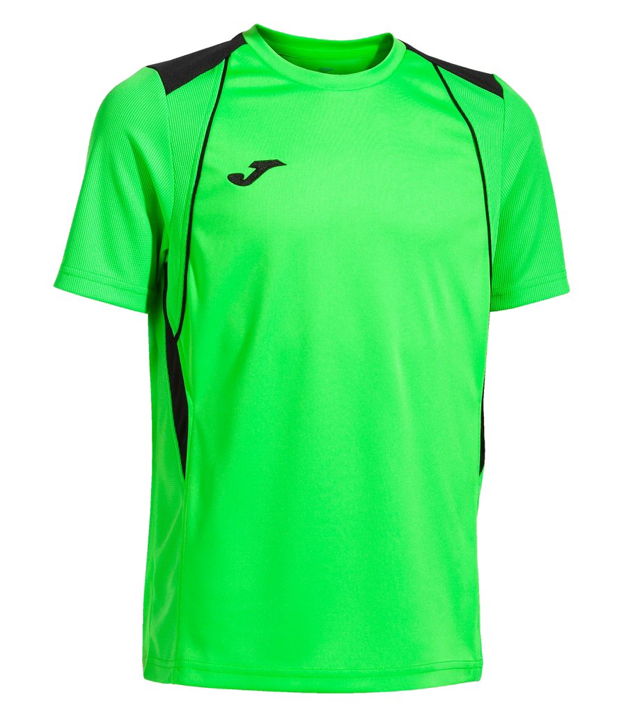 Joma Maglietta Manica Corta Pisa II – Royal Blu/ Nera, Scollo A V, Maniche Raglan Per Libera Libertà Di Movimento