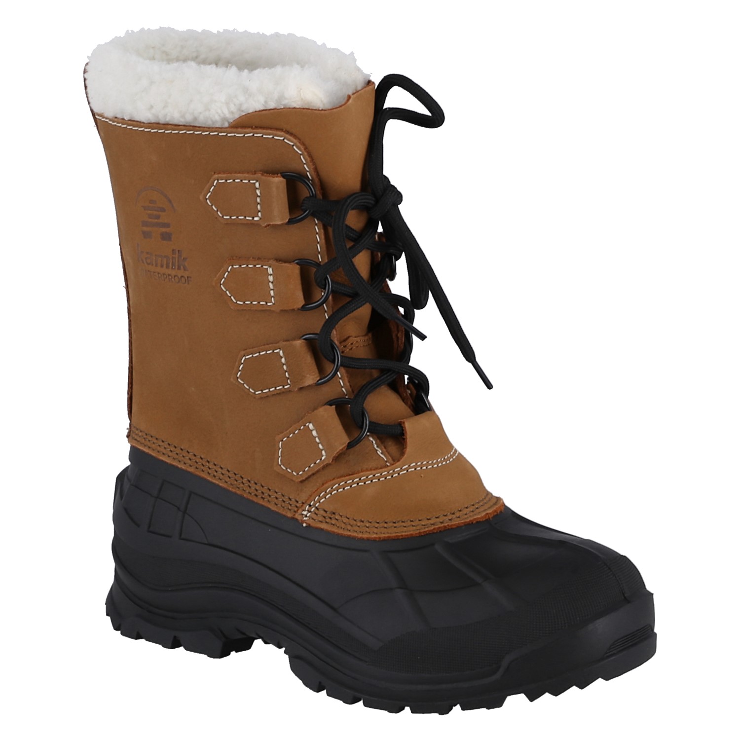 Winterstiefel Bis Minus 30 Grad Damen Kamik Winterstiefel Alborg (Nubukleder, wasserdicht) hellbraun Damen