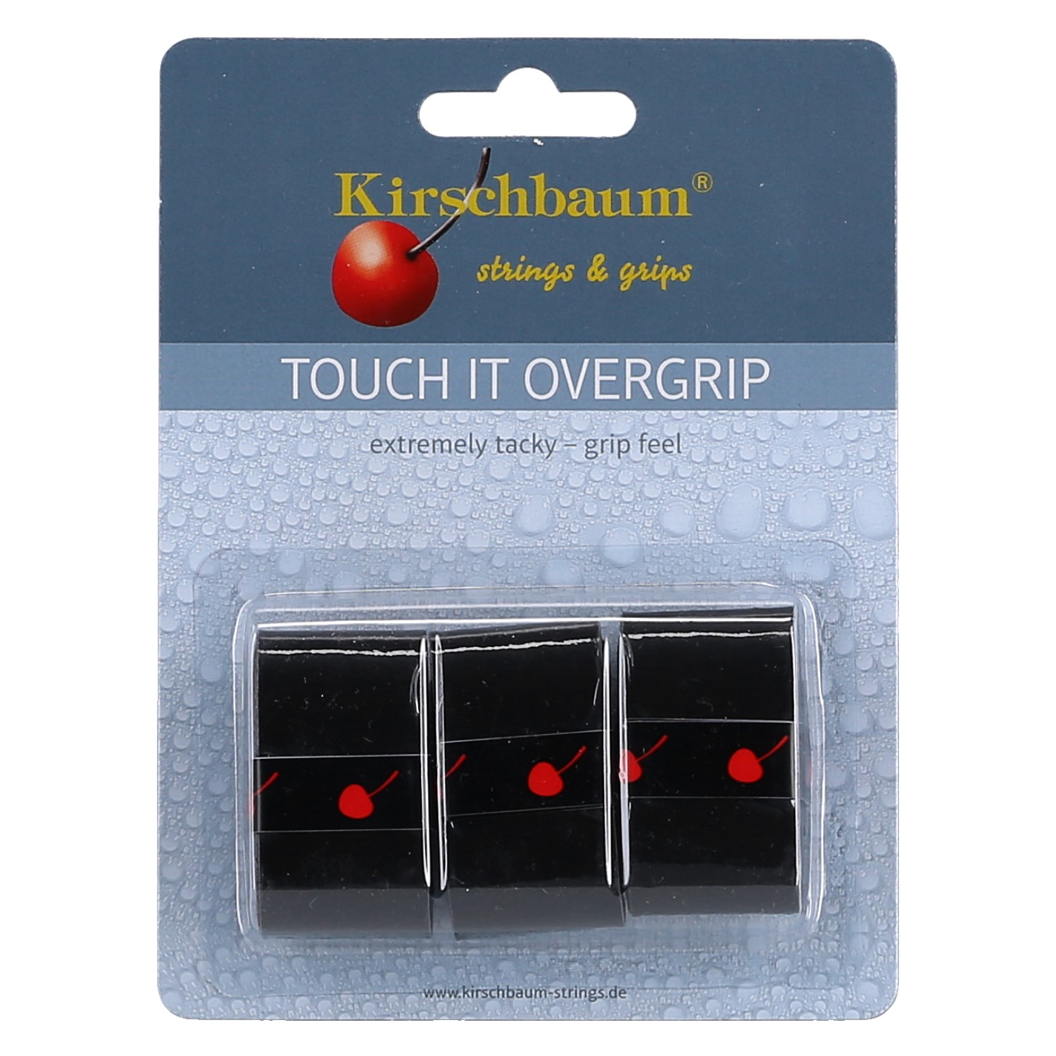 Kirschbaum Overgrip Touch it 0.5mm (extreme Griffigkeit) schwarz 3er Image