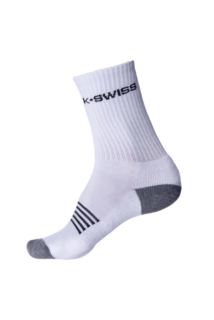 KSwiss Tennissocken Crew Classic weiss Herren - 3 Paar, Größe: 43-46