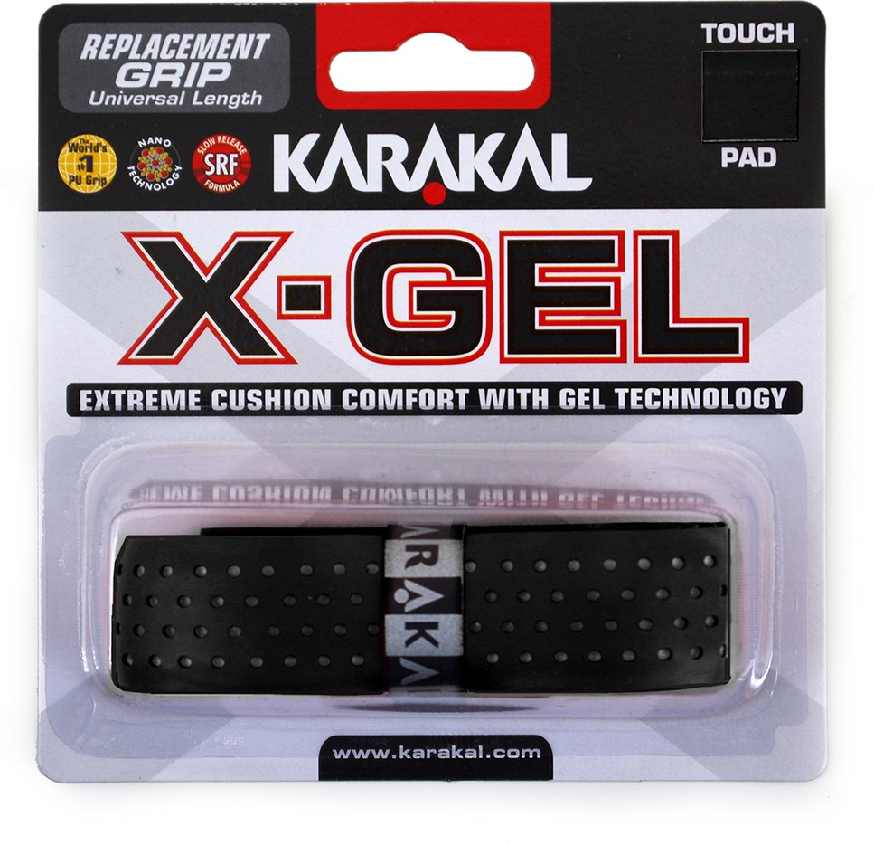 Karakal Basisband X-Gel (Shockabsorption, glatt gelocht) 2.2mm schwarz