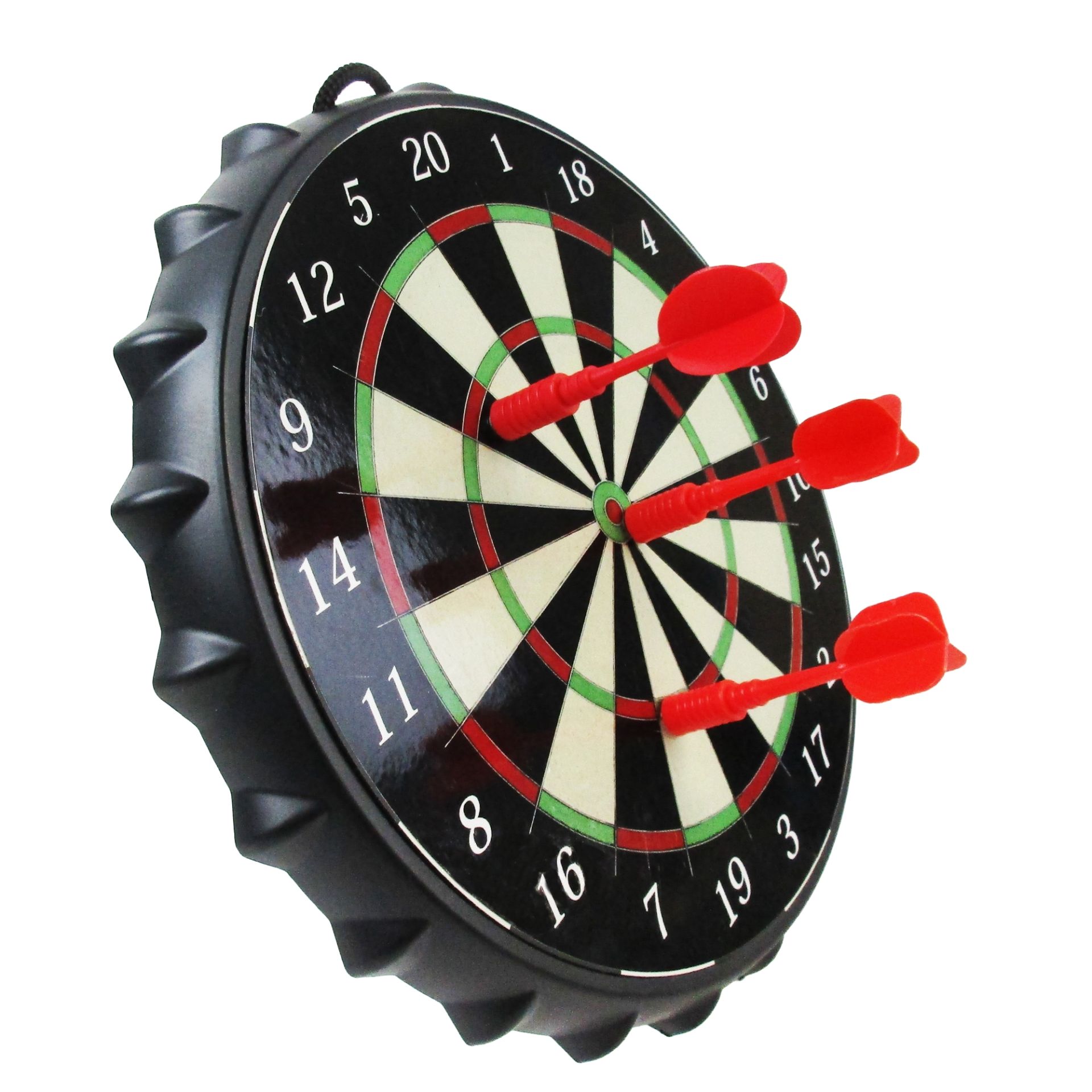 Karella Dartscheibe Mini Blade Kronkorken Magnet (inkl. 6 Kronkorken)