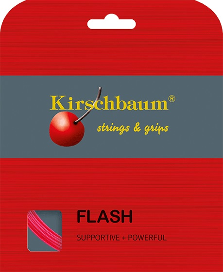 Kirschbaum Tennissaite Flash (Haltbarkeit+Power) pink 12m Set