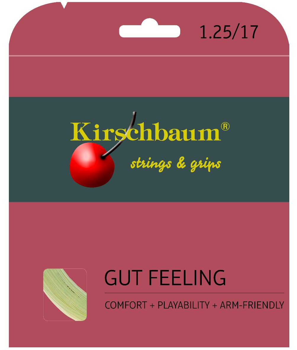 Kirschbaum Tennissaite Gut Feeling (Armschonung+Touch) natur 12m Set