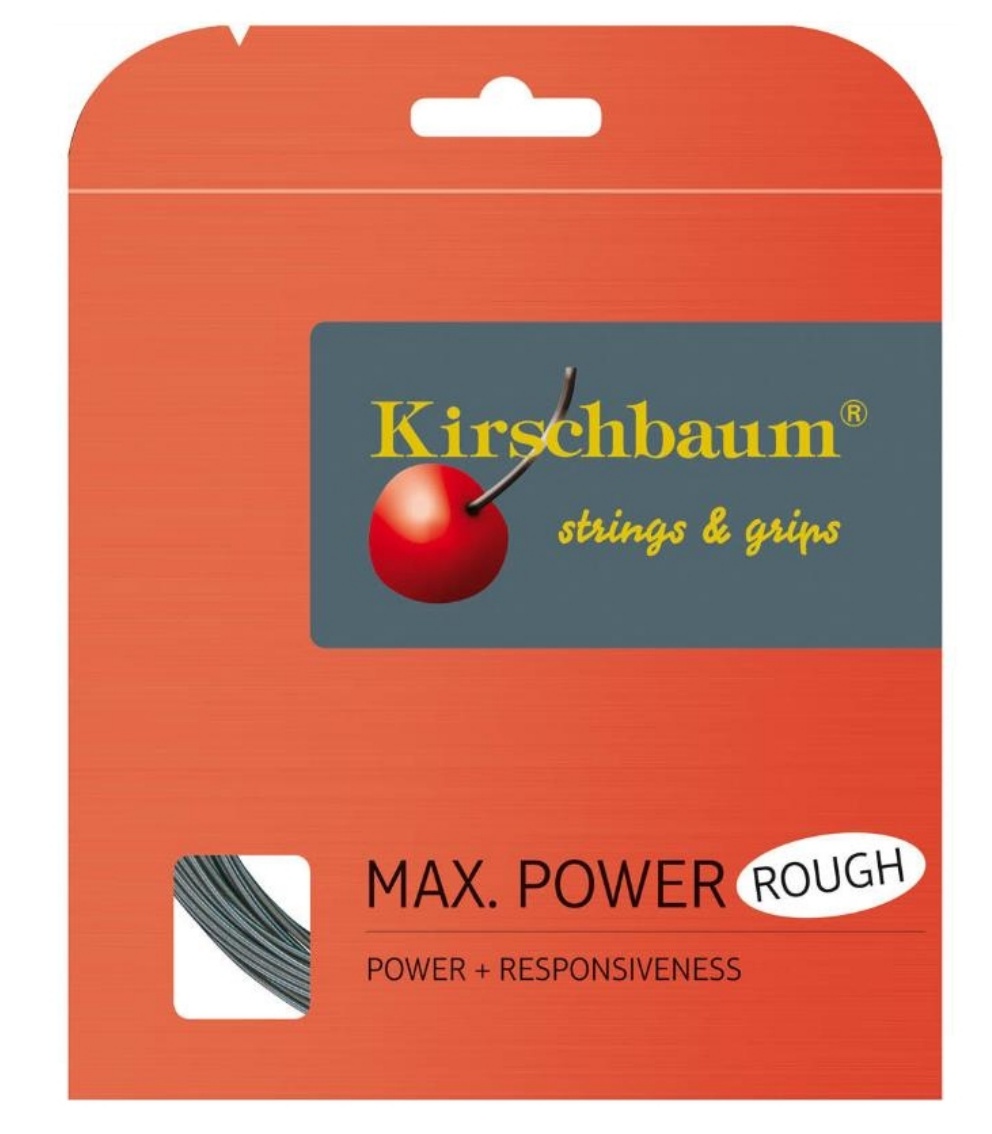 Kirschbaum Snaarrol Max Power Rough, antraciet, 200m