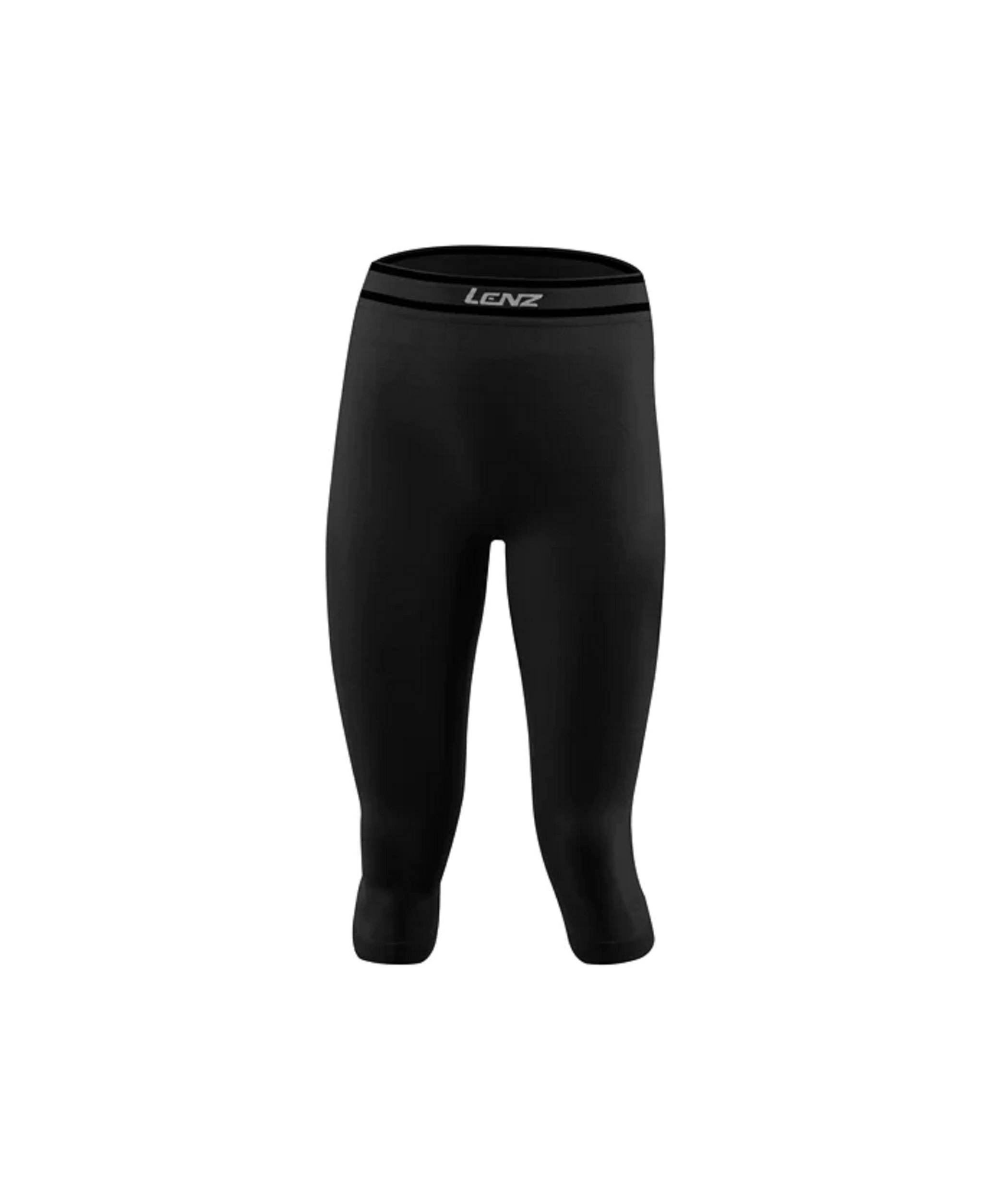 Lenz Funktionsunterwäsche 3/4 Hose Merino 6.0 schwarz Damen