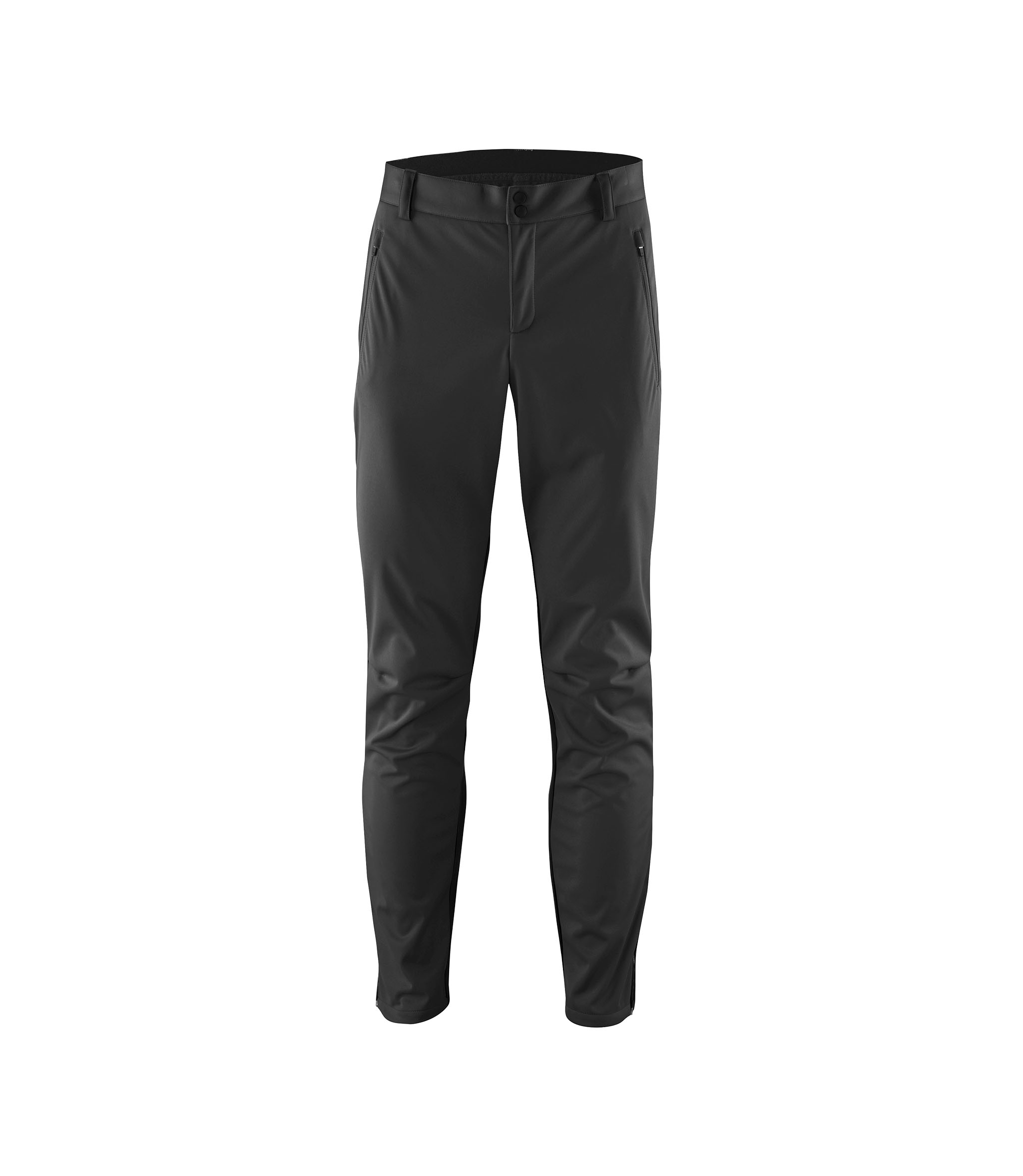 Löffler Softshell-Wanderhose Elegance AB Light (winddicht, elastisches Material) schwarz Herren, Größe: 56
