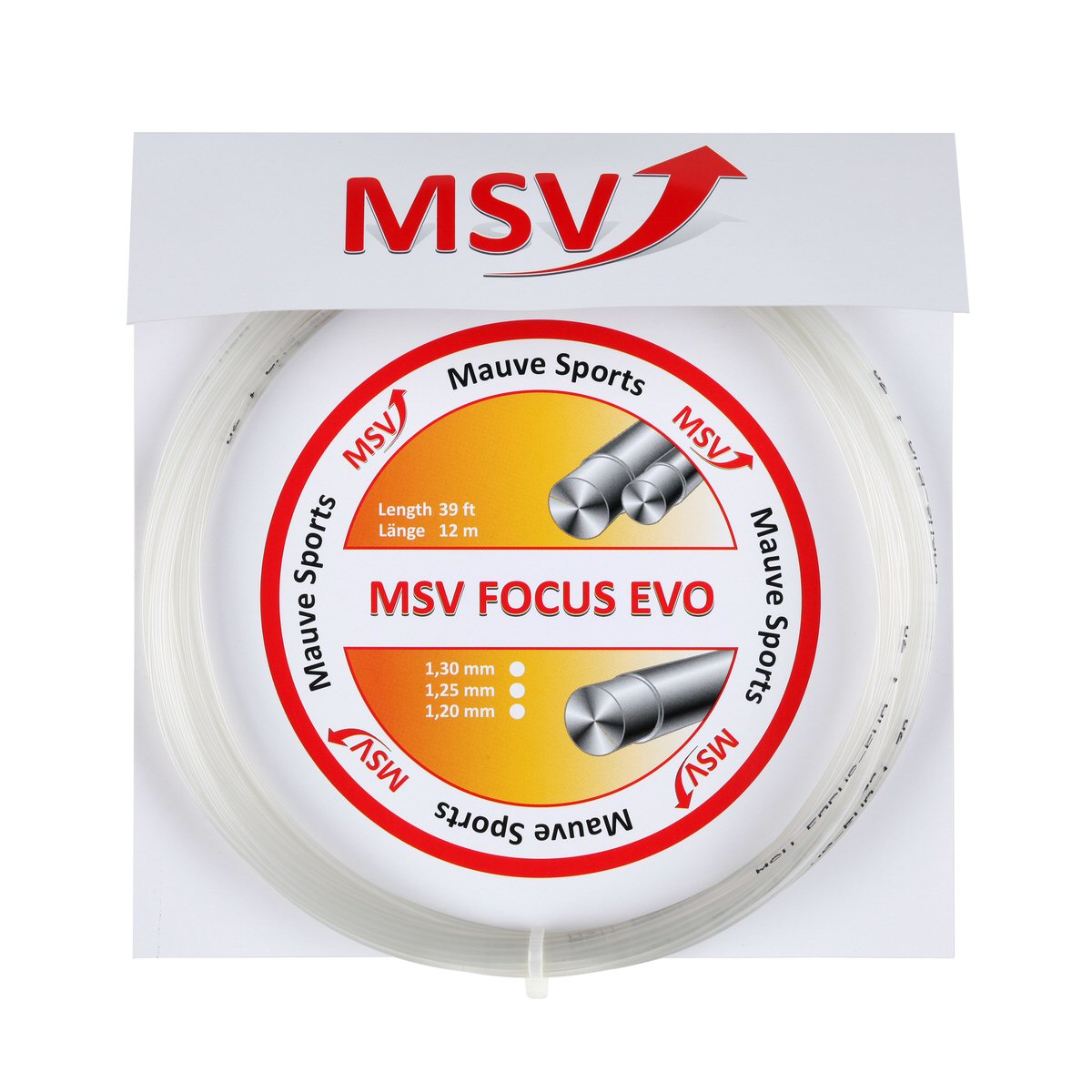 MSV Tennissaite Focus Evo chrystal 12m Set, Saitendicke: 1.25 Image