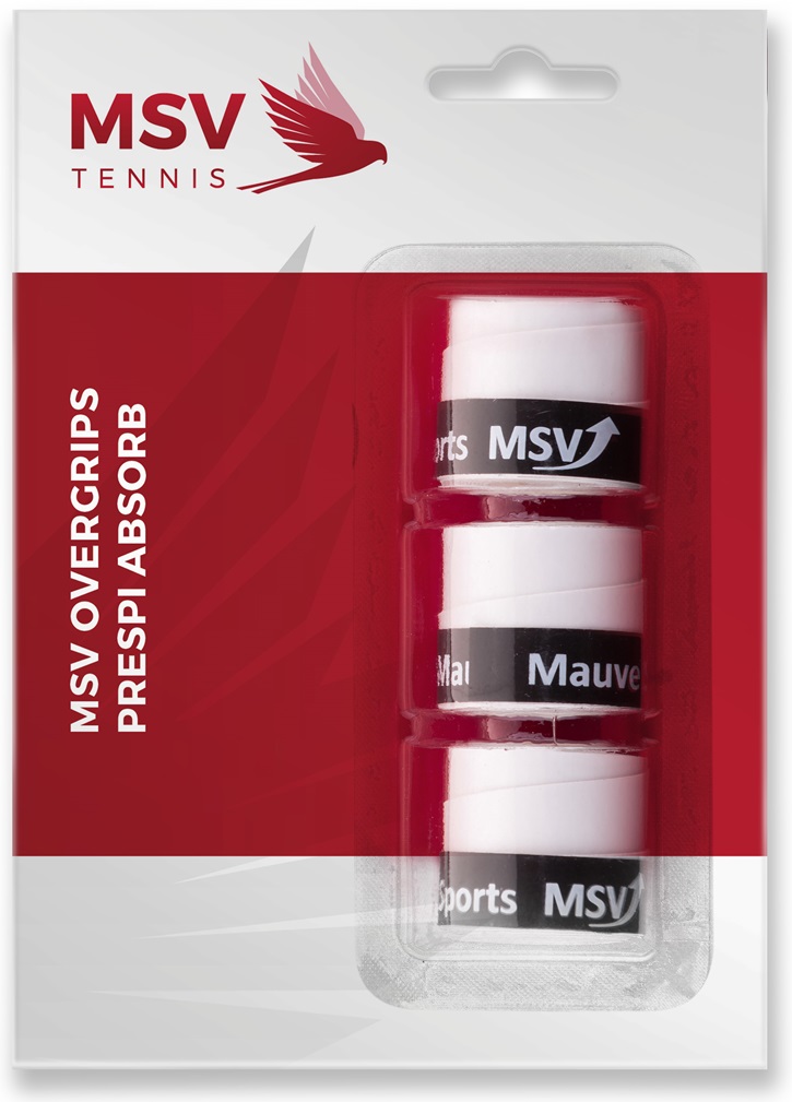 MSV Overgrip Prespi Absorb 0.6mm (Schweissabsorption/Komfort) weiss 3er